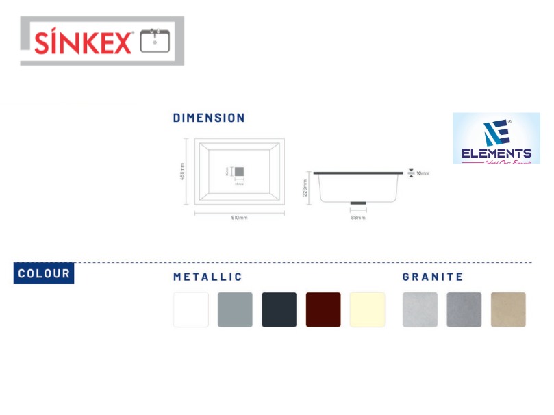 Single Bowl With Drain Board (24 x 18 inches)