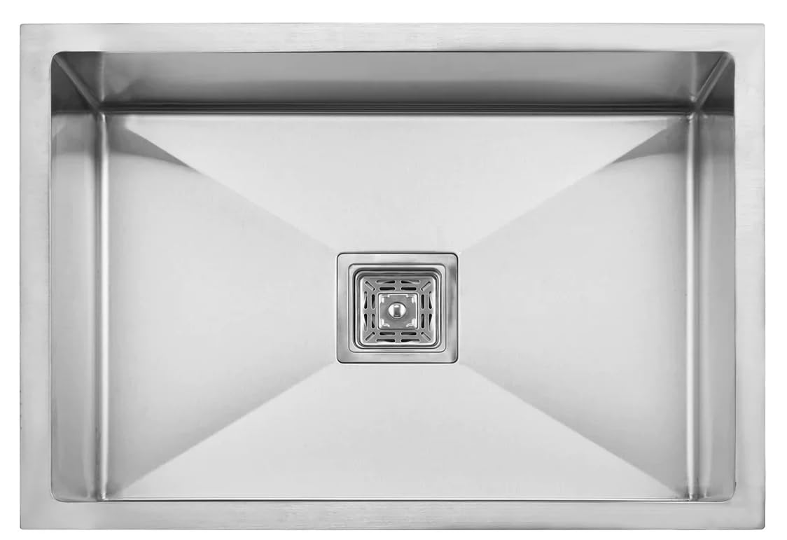 Handmade Single Bowl Kitchen Sink (16x18x9 inches)