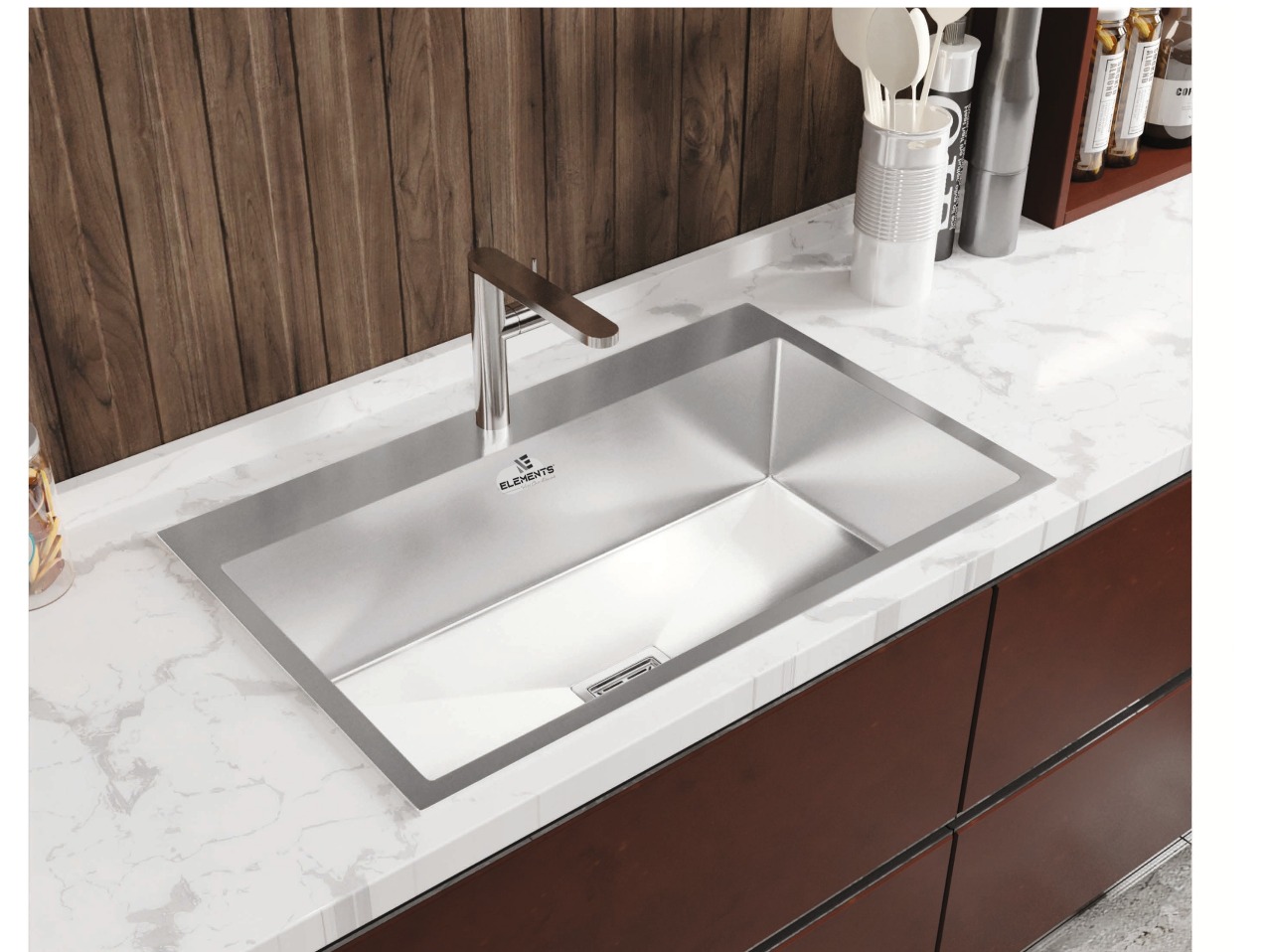 Handmade Single Bowl kitchen Sink (21x18x9 inches)