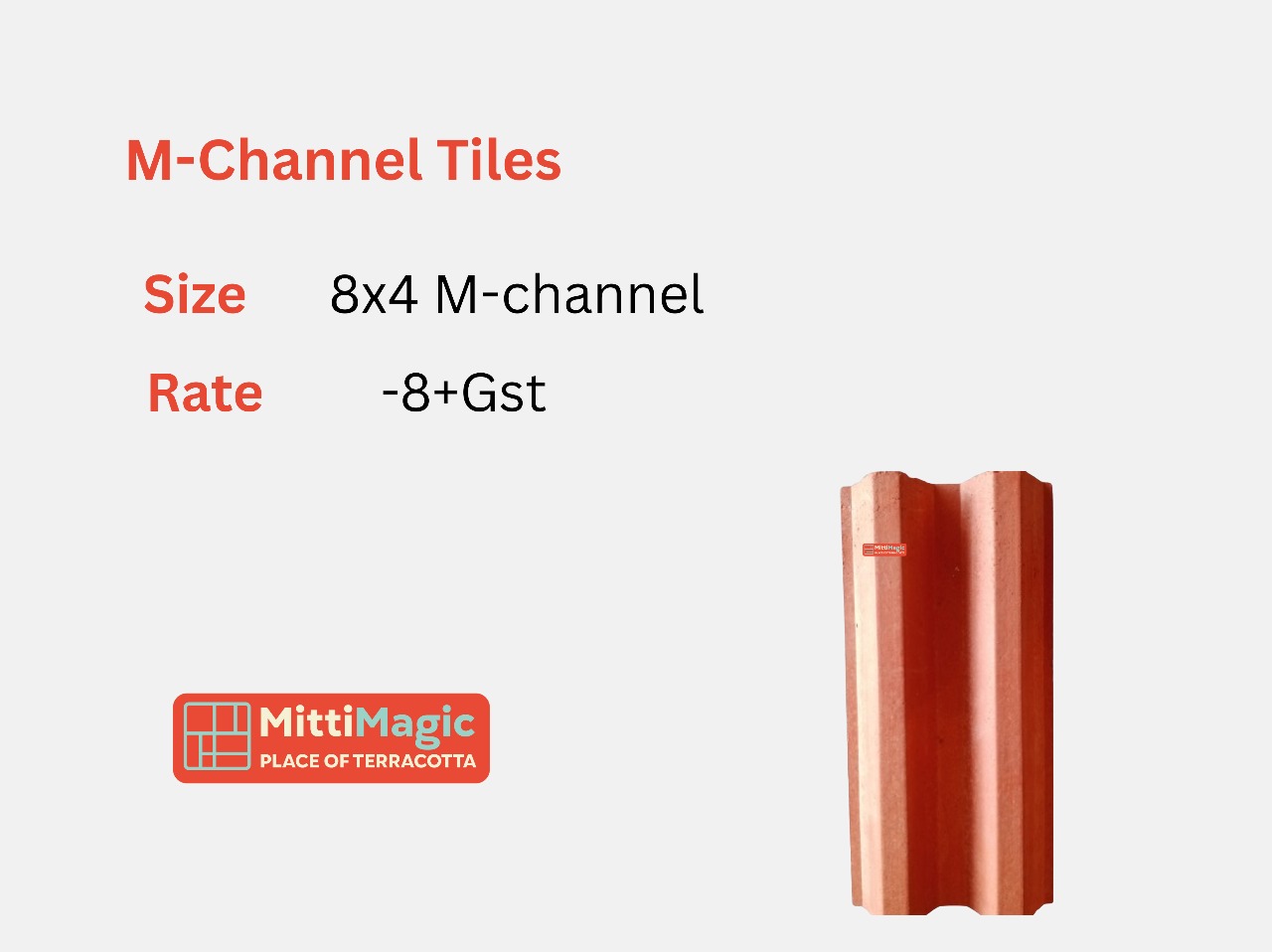 M-channel 8x4 inches