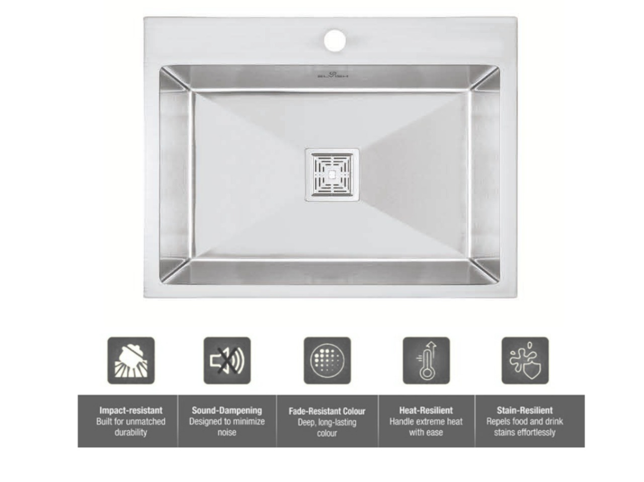 Handmade single Bowl with Tap Hole Kitchen Sink (24x18x9 inches)