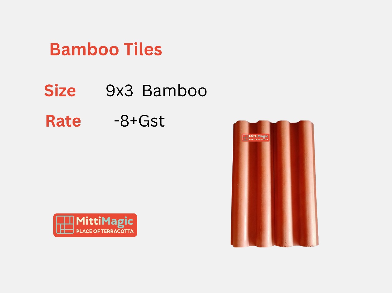 Bamboo 9x3 inches