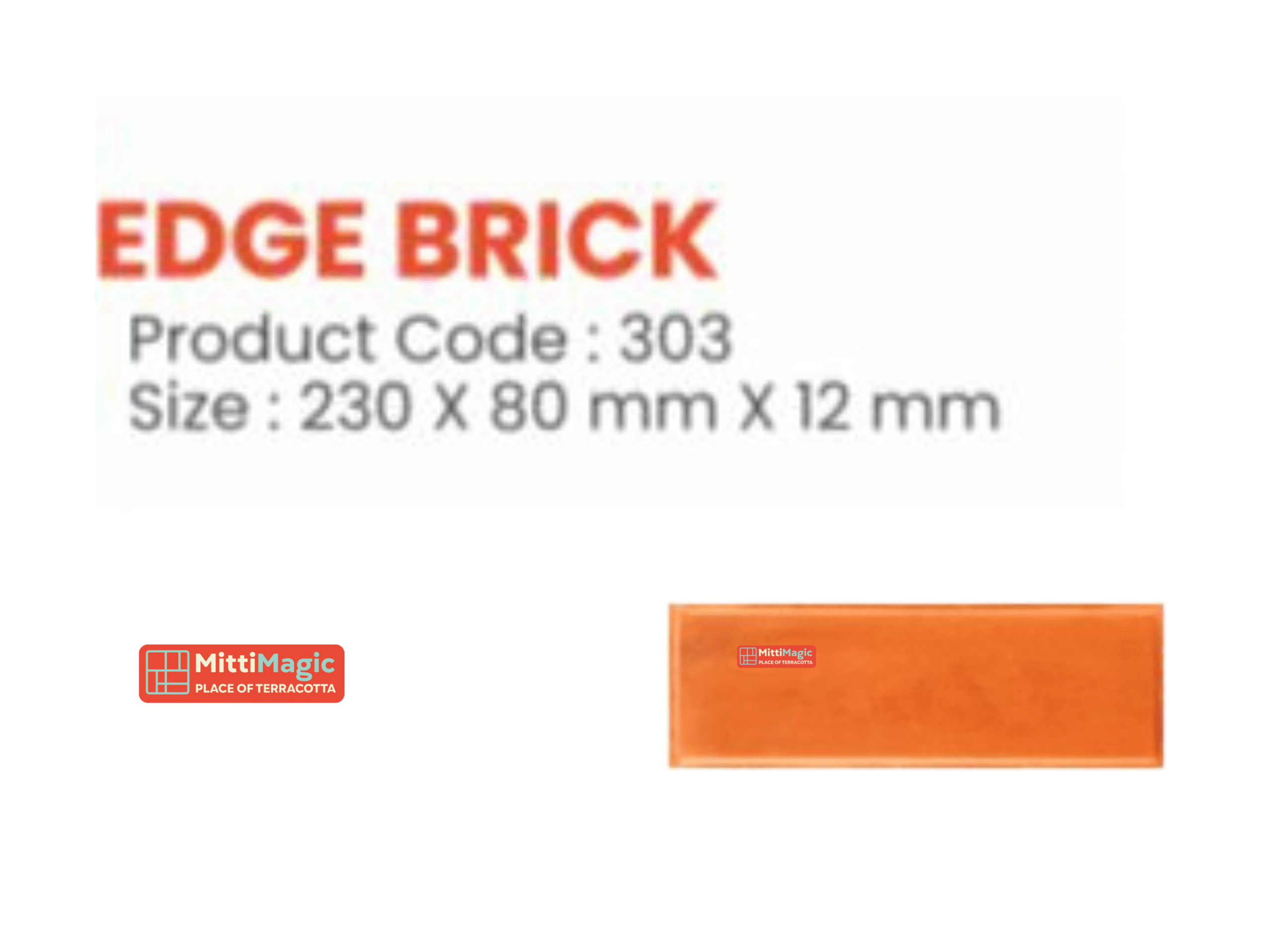 Edge Brick (230x80mmx12mm )